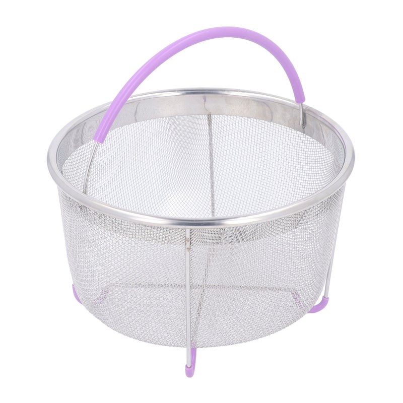 Stainless Steel Steamer Basket: 304 Food-Grade Material, Single-Handle Design - Multi-Functional Steamer Insert for Pressure Cooker, Home Kitchen, Fitness Enthusiasts - Image 2