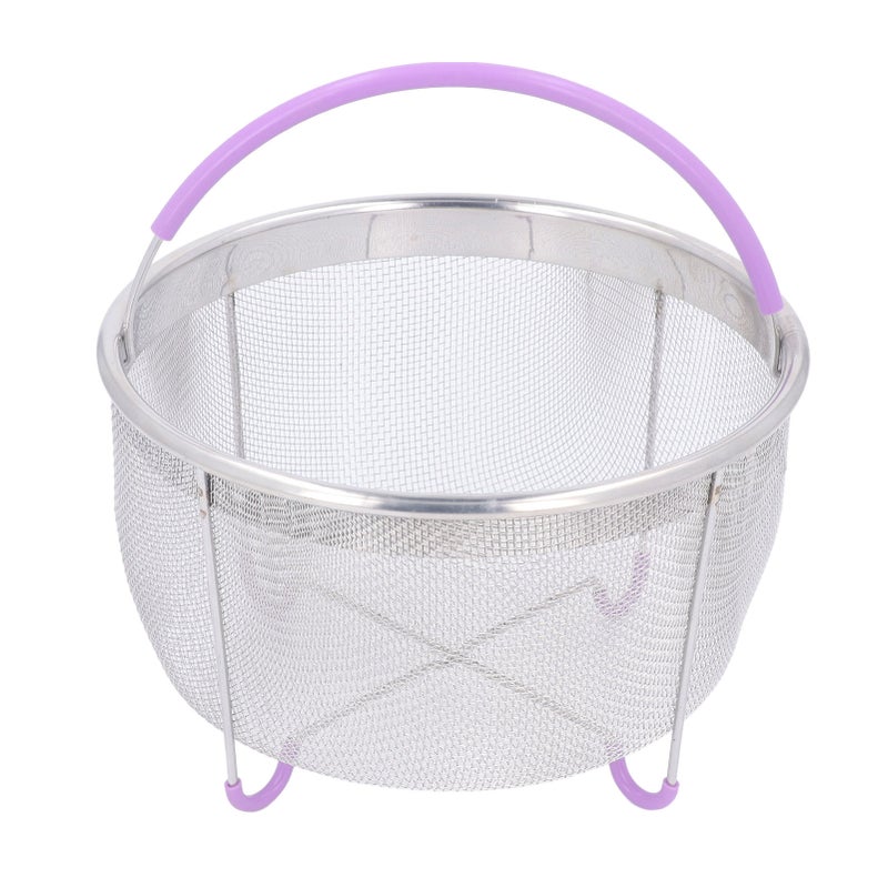 Stainless Steel Steamer Basket: 304 Food-Grade Material, Single-Handle Design - Multi-Functional Steamer Insert for Pressure Cooker, Home Kitchen, Fitness Enthusiasts - Image 4