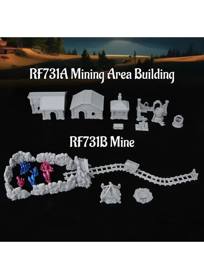 مجموعة تضاريس مصغرة نمطية آر بي جي آر إف 731B ماين للألعاب الإستراتيجية على الطاولة وألعاب دن آند دراغون - Image 4