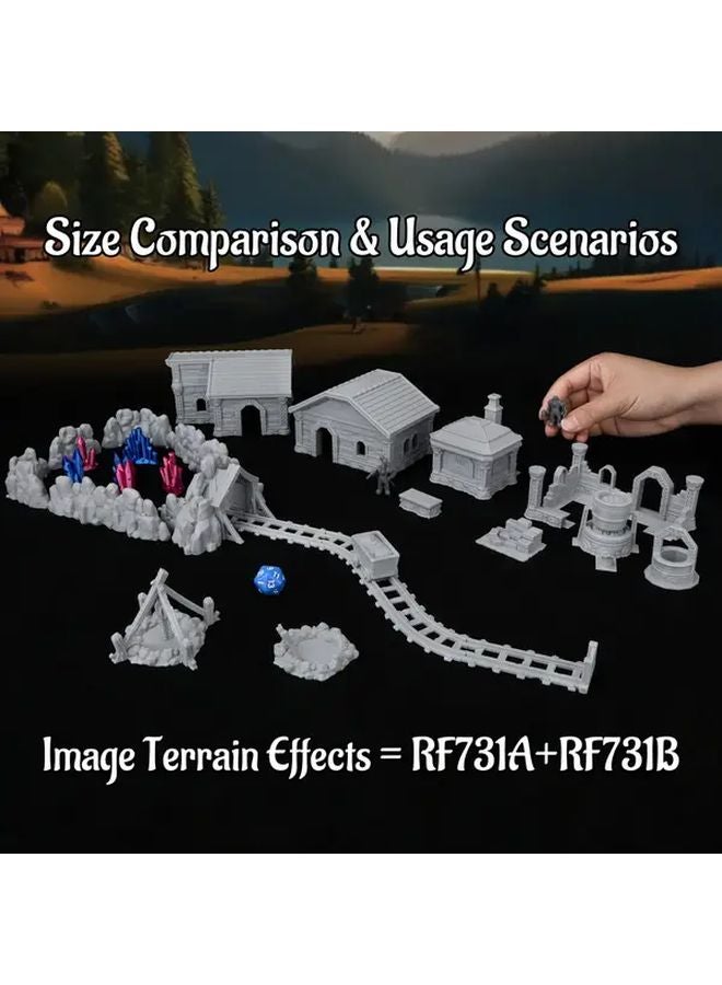 مجموعة تضاريس مصغرة نمطية آر بي جي آر إف 731B ماين للألعاب الإستراتيجية على الطاولة وألعاب دن آند دراغون - Image 3