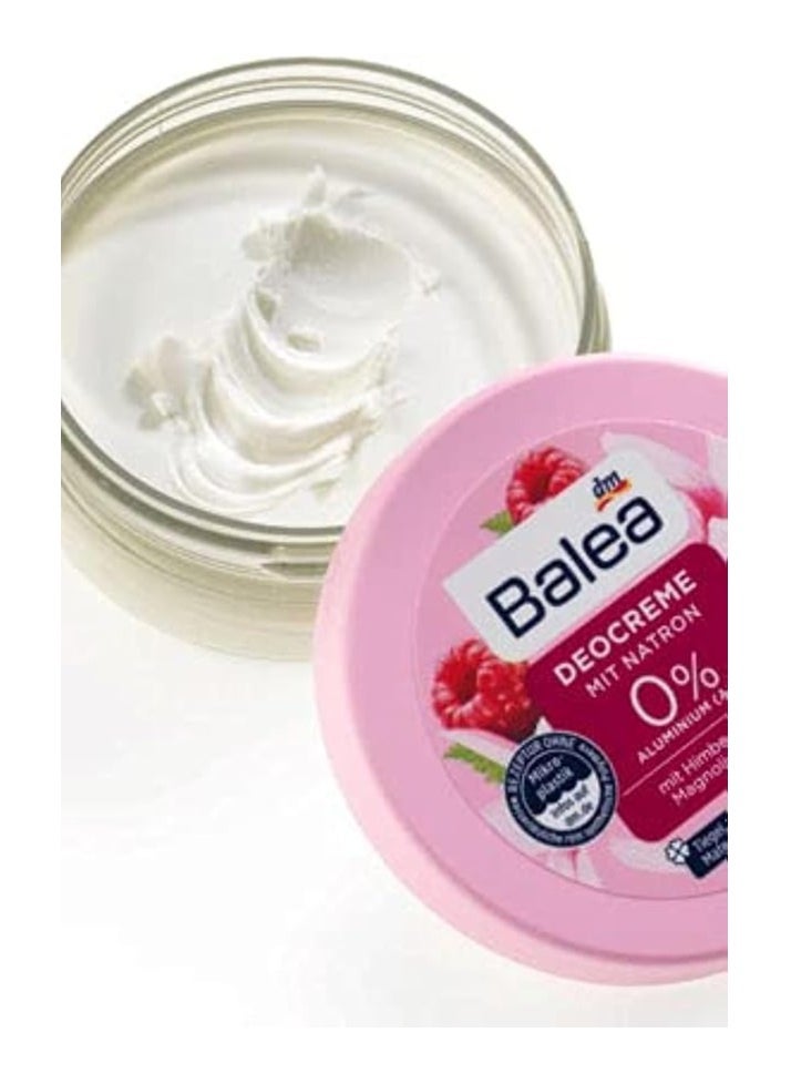 Balea - Deodorant Cream With Baking Soda - Raspberry And Magnolia Scent Multicolour 50grams - Image 1