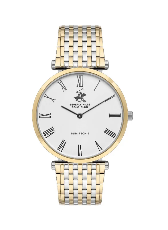 بيفرلي هيلز بولو كلوب Beverly Hills Polo Club BP3616X.230 Men Analog Display Watch & Metal Strap Two Tone