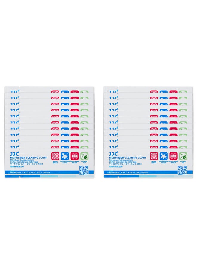 JJC Vacuum Dust-free Camera Lens Cloth Microfiber Cleaning Cloth Mobile Phone Computer Screen Glasses Wiping Cloth-Color:22 Sheets/box  - Image 5