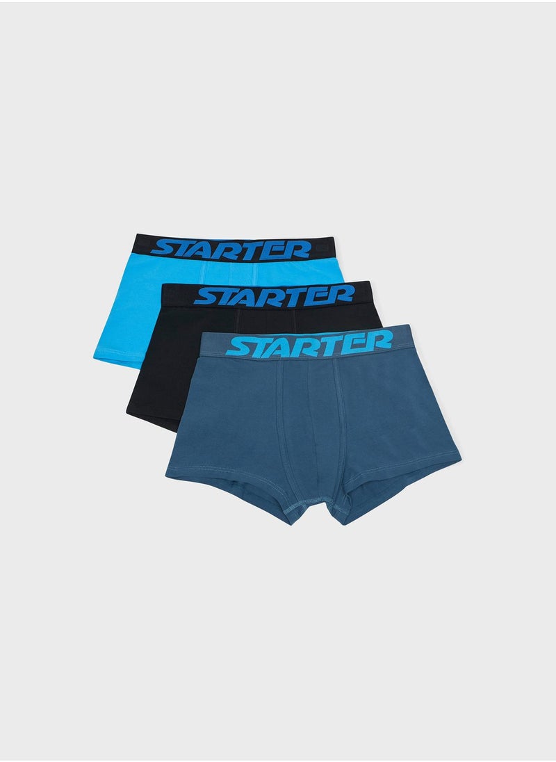 STARTER - 3 Pack Logo Band Boxers - Image 1