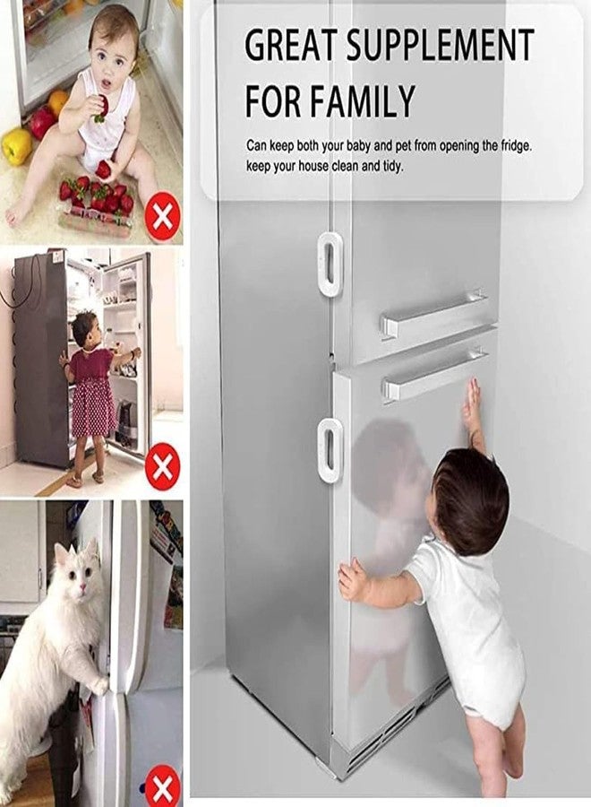 TUPERMAR Child Safety Door Locks, Self Adhesive Cabinet Locks and Refrigerator Fridge Freezer Door Lock for Toddler Kids,Refrigerator, Fridge, Cupboard, Wardrobe for Baby Child Kids Infant (1 Pcs) - Image 4