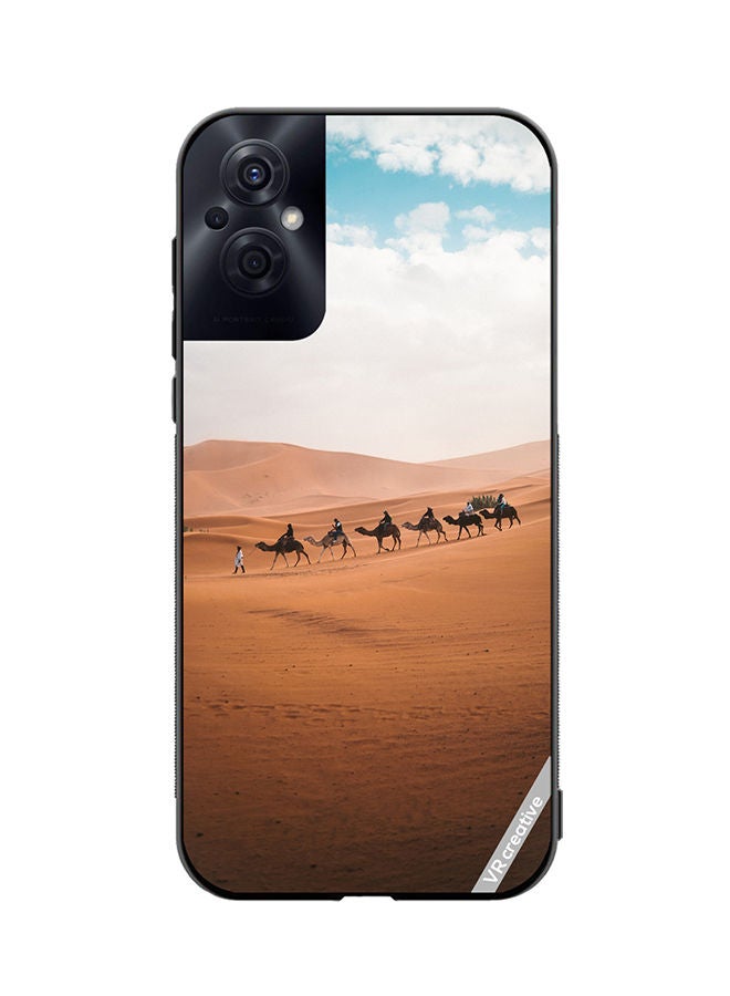 VR CREATIVE Protective Case Cover For Oppo Reno8 Z Camel In Desert Design Multicolour - Image 1