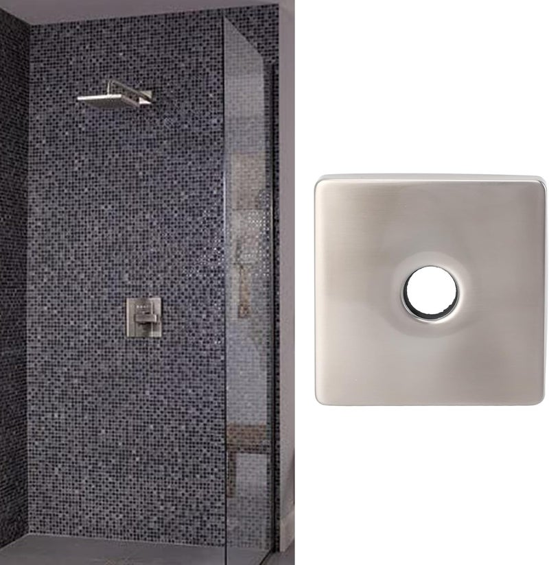 Dpofirs Universal Fit Square Shower Arm Flange Plate | Extra Large 304 Stainless Steel Escutcheon for Bathroom (304 stainless steel 3) - Image 4