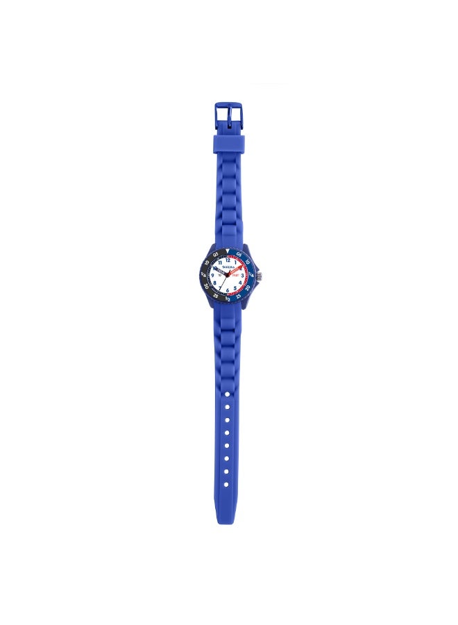Tikkers Kids Blue & Black Silicone Time Teacher Boys Watch - ATK1088 - Image 2