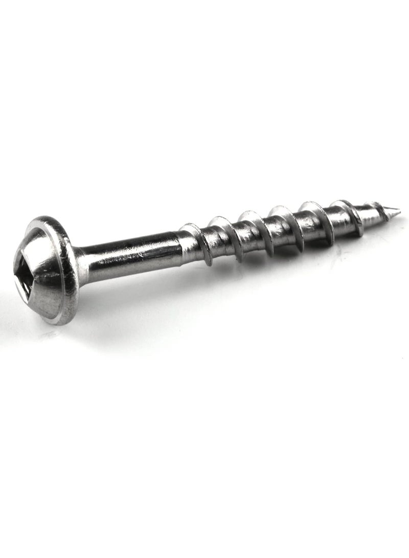 Kreg Kreg SML-C125-500 Zinc Pocket-Hole Screws, 1 1/4 Inch #8 Coarse Thread, Maxi-Loc Head (500 Count)  - Image 1