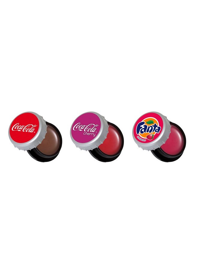 Lip Smacker Coca Cola Collection Lip Balm Made For Kids Coke Bottle Caps Trio  - Image 3