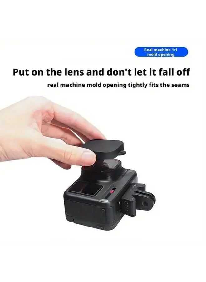 Insta360 Ace Pro 2 1 Silicone Lens Cap Anti Scratch Protective Cover Black - Image 5