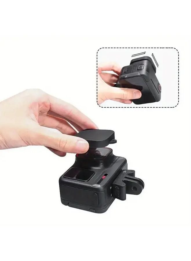 Insta360 Ace Pro 2 1 Silicone Lens Cap Anti Scratch Protective Cover Black - Image 3