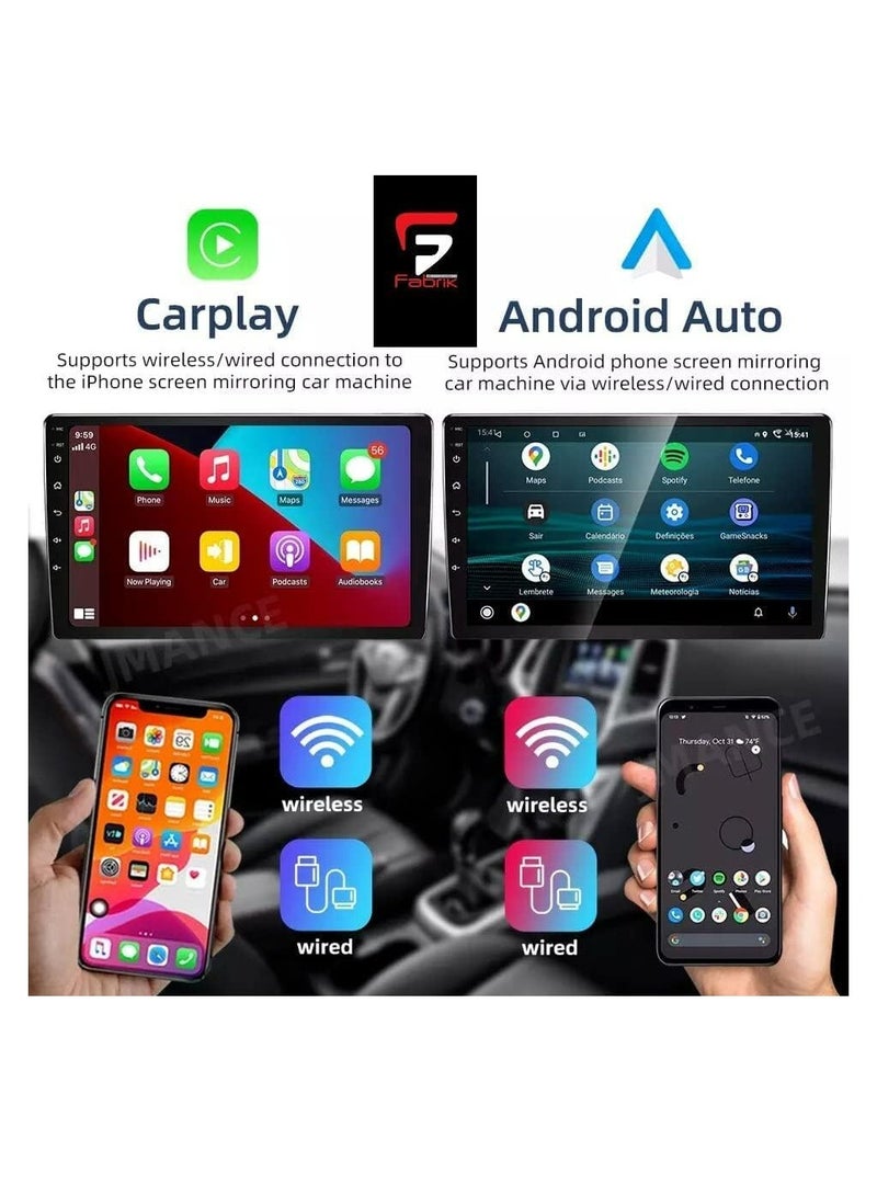 شاشة أندرويد لتويوتا فورتشنر 2008 2009 2010 2011 2012 2013 2014 2015 2 جيجابايت رام 32 جيجابايت روم تدعم أبل كاربلاي أندرويد أوتو لاسلكية QLED شاشة تعمل باللمس 9 بوصة مع كاميرا احتياطية متضمنة - Image 3