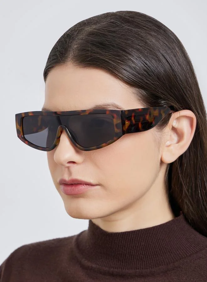 Styli Styli Tortoise Rectangle Sunglasses