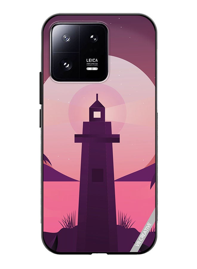 VR CREATIVE Protective Case Cover For Xiaomi 13 Lake House Design Multicolour - Image 1