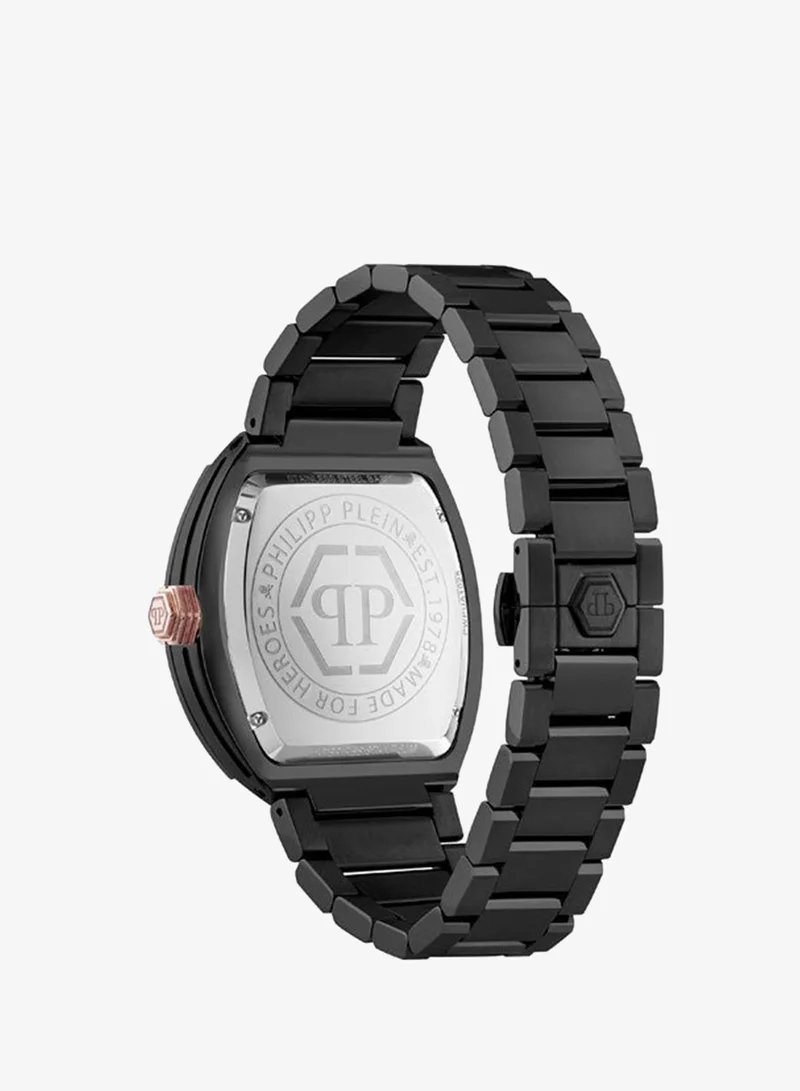 فيليب بلين Hexagon Phantom Stainless Steel Bracelet Analog Watch for Men, 44mm