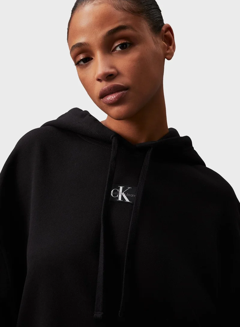 Calvin Klein Jeans Logo Drawstring Hoodie