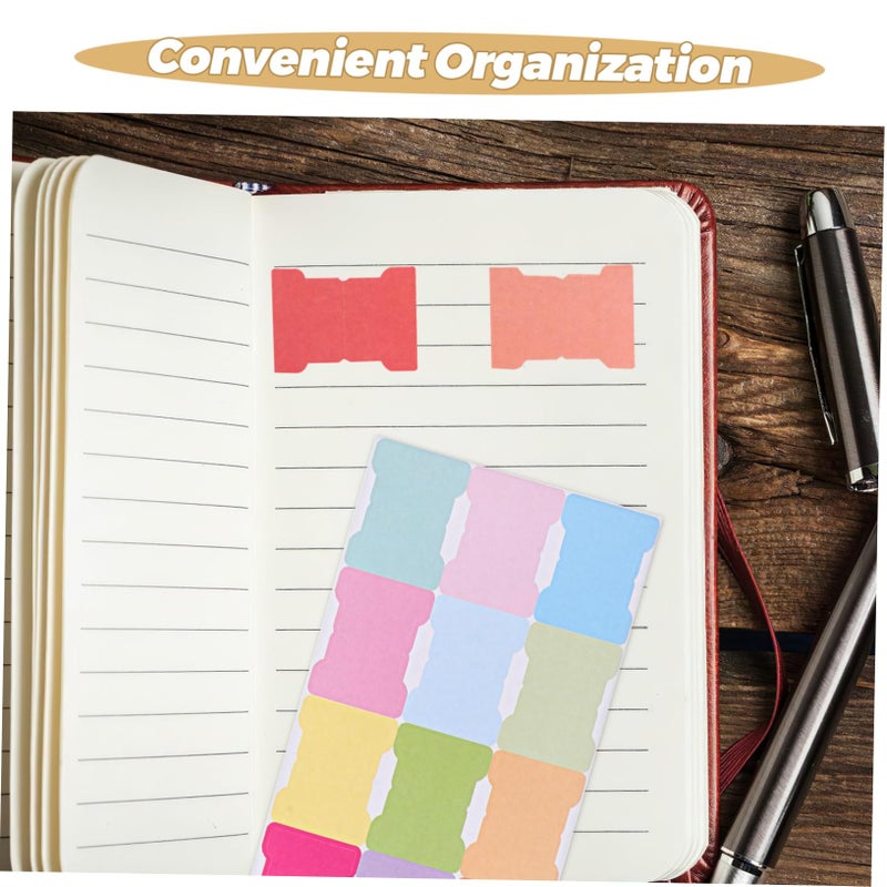 5pcs Pastel Self Adhesive Book Dividers Writable Sticky Flags For Planner Labeling - Image 4