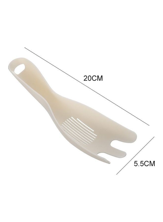NIBEMINENT 10-Piece Household Multifunctional Washing Spoon Beige - Image 2