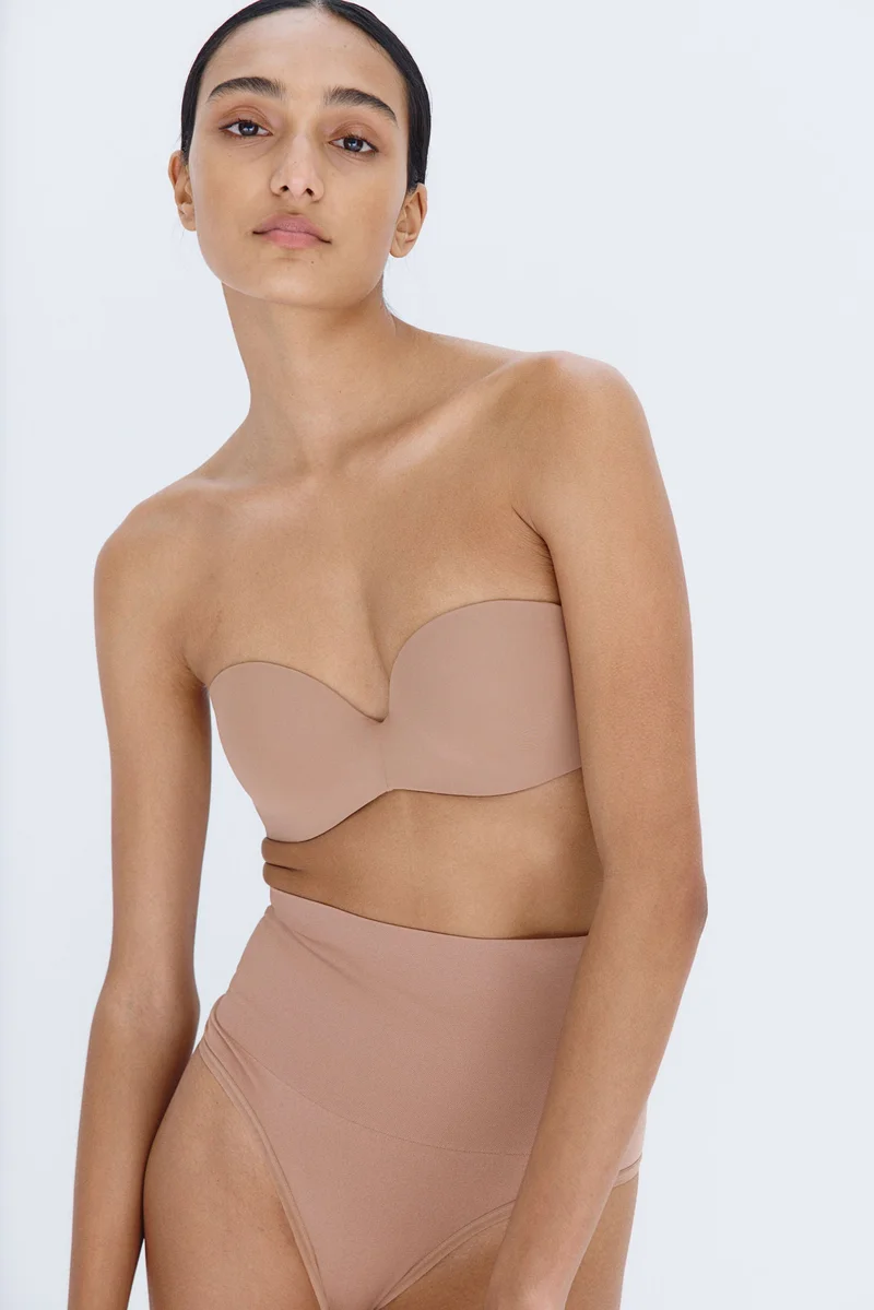 H&M Padded microfibre balconette bra