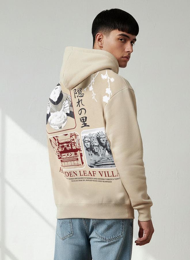 اس بي كاركترز هودي ناروتو مطبوع مقاس كبير للرجال - Image 3