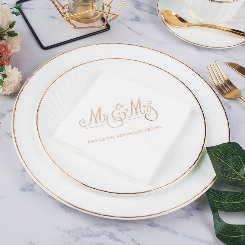 New Selling 100 Piapers Bronzing Disposable Napkins Birthday Party Tissue For - Image 3