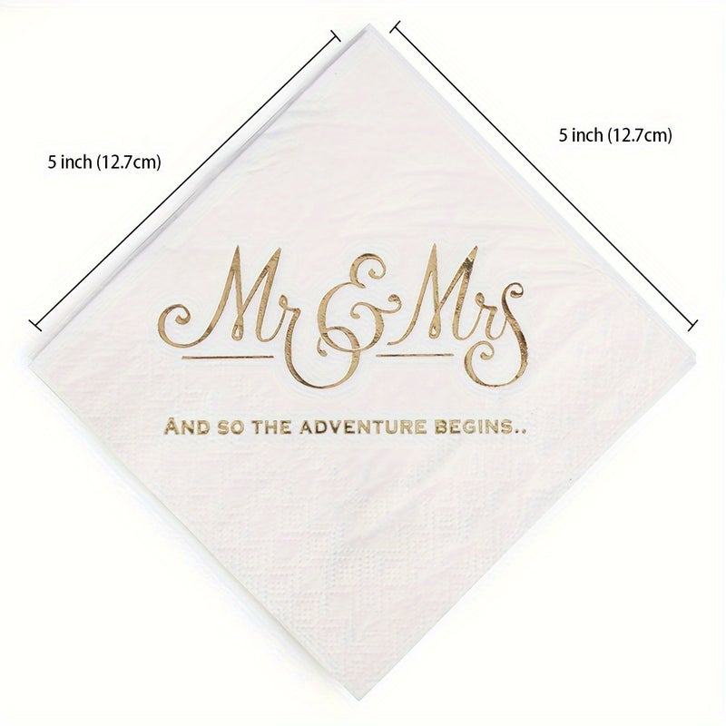 New Selling 100 Piapers Bronzing Disposable Napkins Birthday Party Tissue For - Image 5