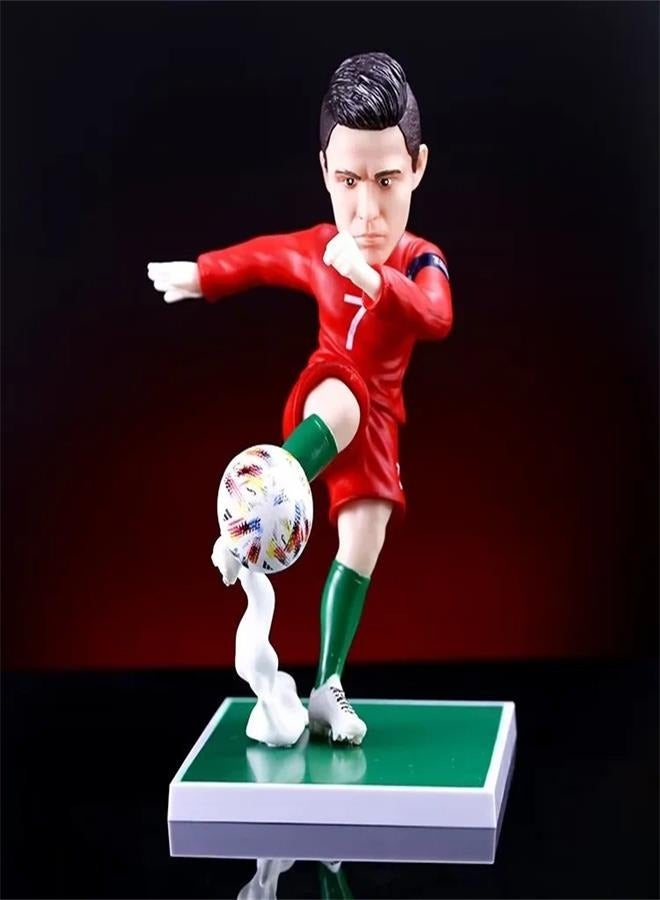 20cm High Football Star Cristiano Ronaldo World Cup Action Figure Collectible - Image 1