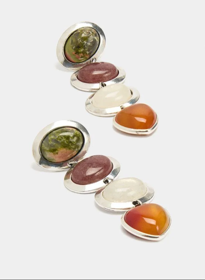 PARFOIS Multicolour Long earrings with stones for Women | Best Price UAE