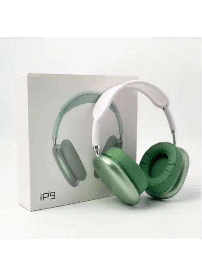 SHOPI - P9 Wireless Bluetooth Headphone With Mic Noise Cancelling Headset Stereo Sound Earphones Sports Gaming Headphone - Image 1