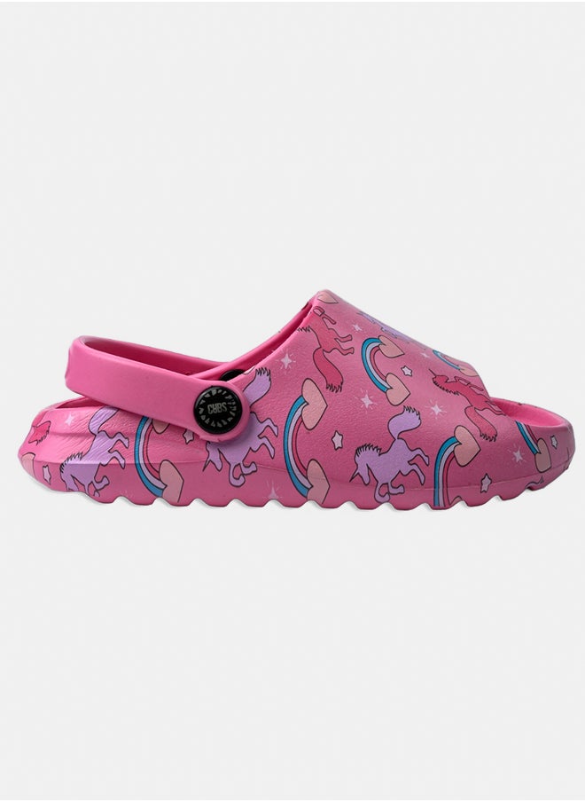 CUBS Open Toe Pink Unicorn & Rainbows  - Image 1