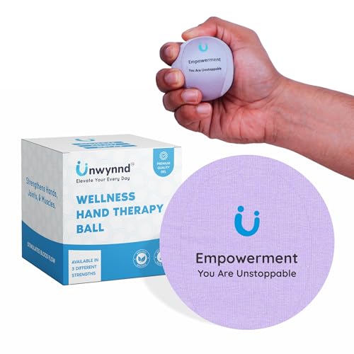 Unwynnd Stress Balls For Adults - Hand Exercise Ball For Stress Relief, Carpal Tunnel, & Arthritis For Hand Grip Strengthening - Anxiety Relief Physio Ball Fidget - Hard (1 PCS) (Purple) - Image 1
