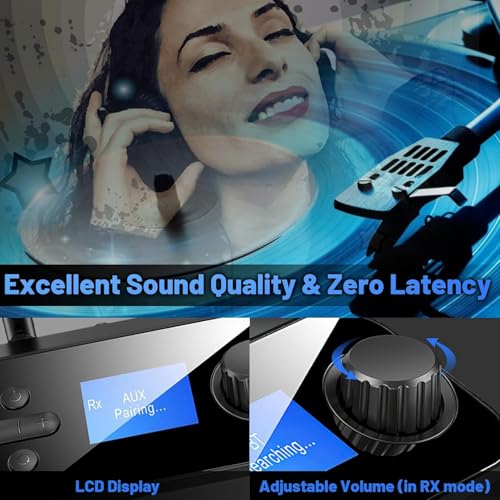 Atdaraz BT 5.0 Transmitter Receiver 2-in-1 Bluetooth Adapter With Display for Headphone Wireless Audio Adapter for TV System Laptop Speaker (5.3 Wireless Receiver) - Image 3