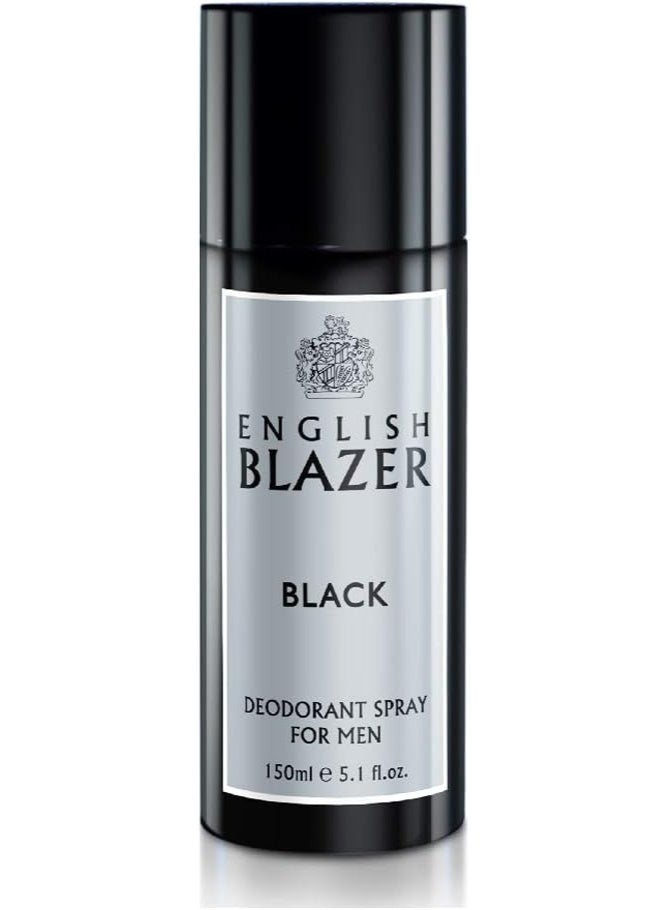 English Blazer Black Body Spray for Men, 150 ml