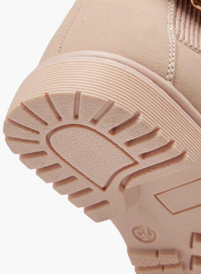 Flora Bella By Shoexpress Solid Boots with Zip Closure and Buckle Detail - Image 5