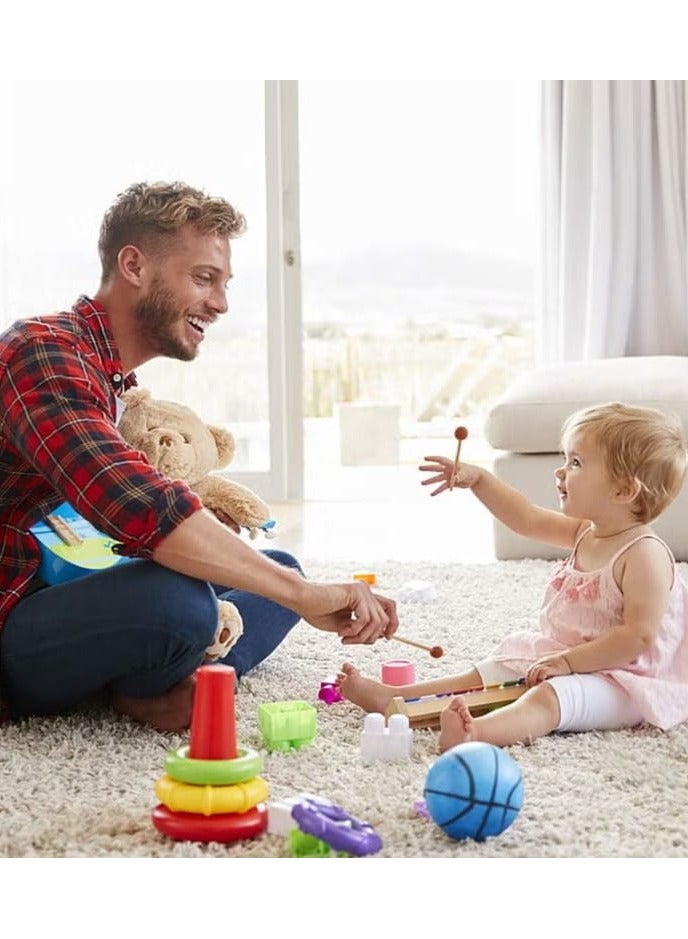 Axylphone Natural Wooden Puzzle Toy for Toddlers, Musical Octave Xylophone with Wooden Base for Learning and Educational Musical Instruments. - Image 2