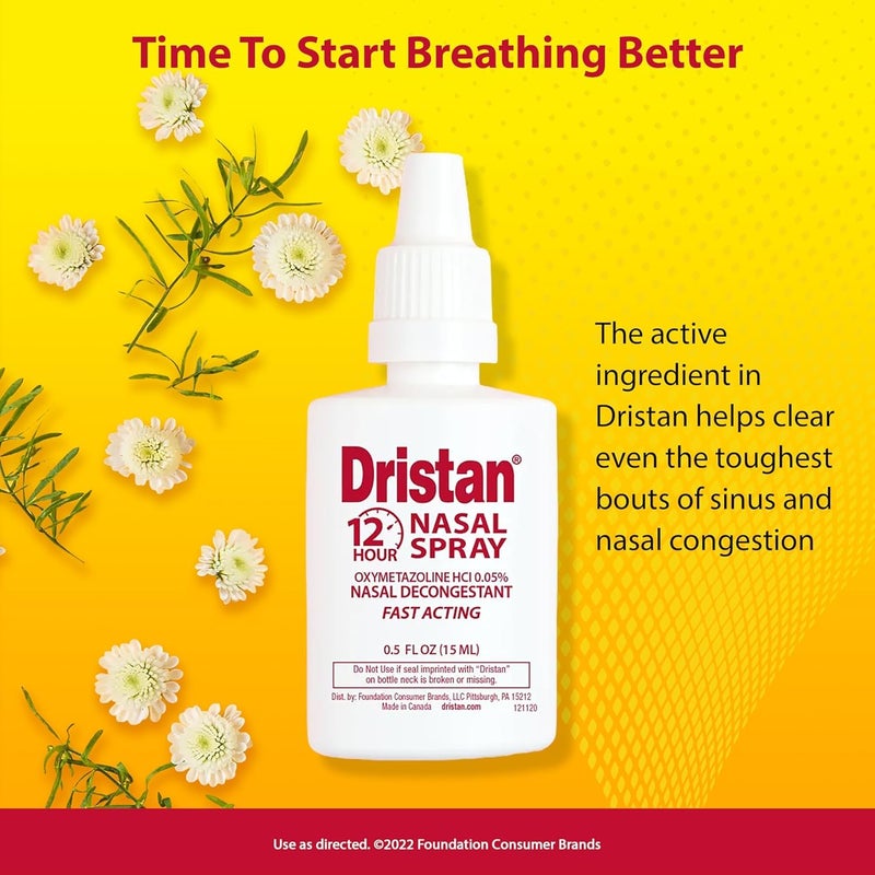 Dristan 12Hour Nasal Spray 050 oz Pack of 4 - Image 5