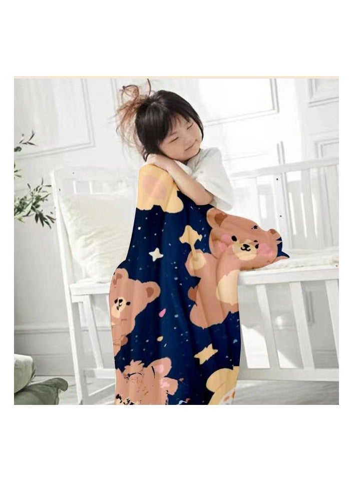 general Flannel thin blanket (warm and comfortable, suitable for sleep, gaming, dust removal and sandproof) 150cm*200cm - 124 - Image 3