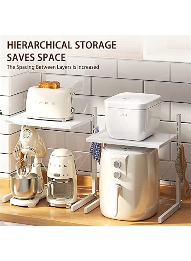 MIXDE The double-layer storage rack in the kitchen is sturdy and stable - Image 3