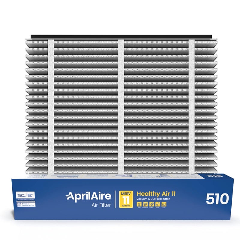 Aprilaire فلتر بديل AprilAire 510 لمرشحات الهواء المنزلية AprilAire MERV 11 هواء نظيف غبار 31x28x4 عبوة من 1 - Image 1