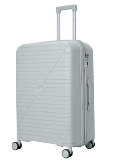 سيناتور Senator Unisex Expandable PP Fashion Trolley Luggage Set Lightweight Hard Shell Spinner luggage with 360° Degree 4 Twin Wheel and Double Zippers KH1006-SILVER  - Image 2