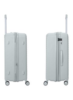 سيناتور Senator Unisex Expandable PP Fashion Trolley Luggage Set Lightweight Hard Shell Spinner luggage with 360° Degree 4 Twin Wheel and Double Zippers KH1006-SILVER  - Image 4