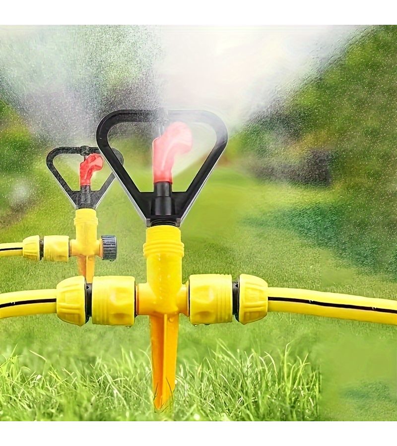 Automatic 360 Degree Rotating Garden Sprinkler With Rain Like Spray For Lawn Irrigation 1pc - Image 2
