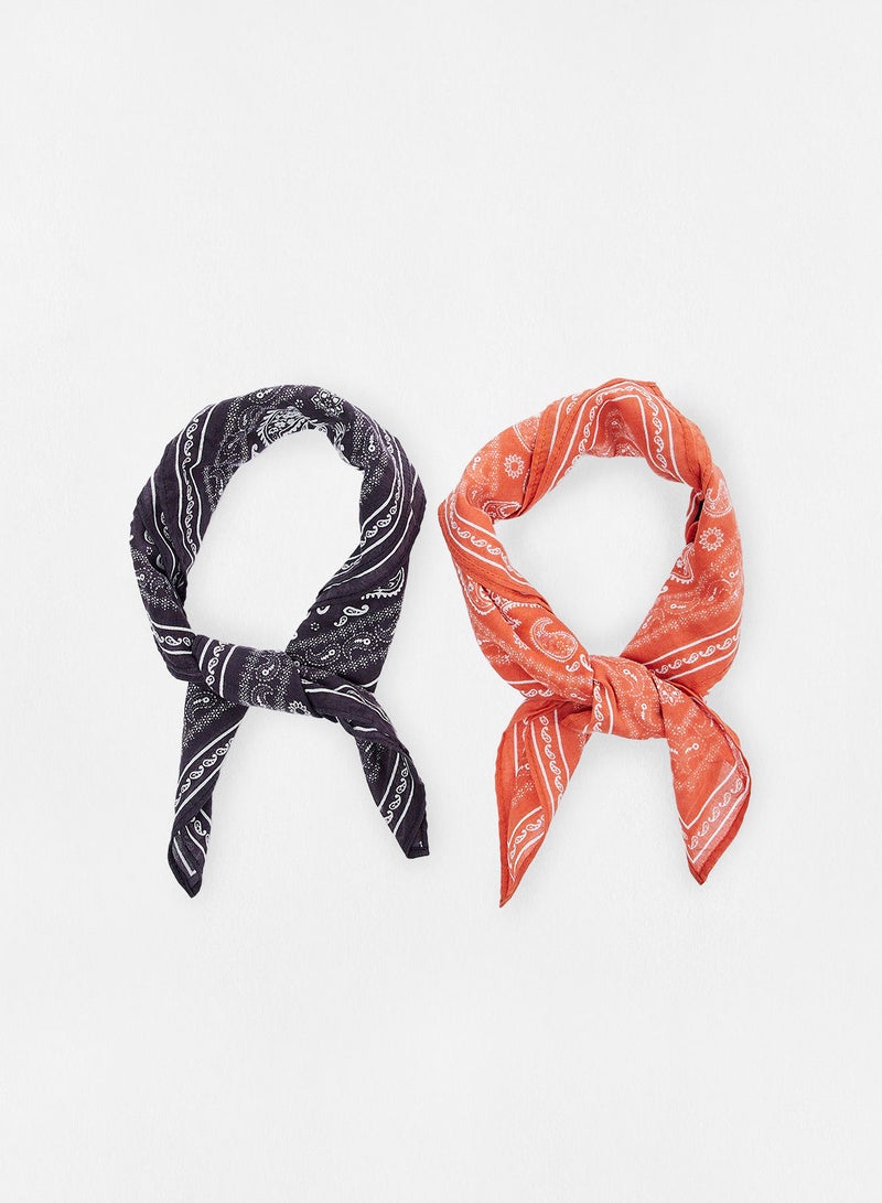 Paisley Print Bandana (Pack of 2)