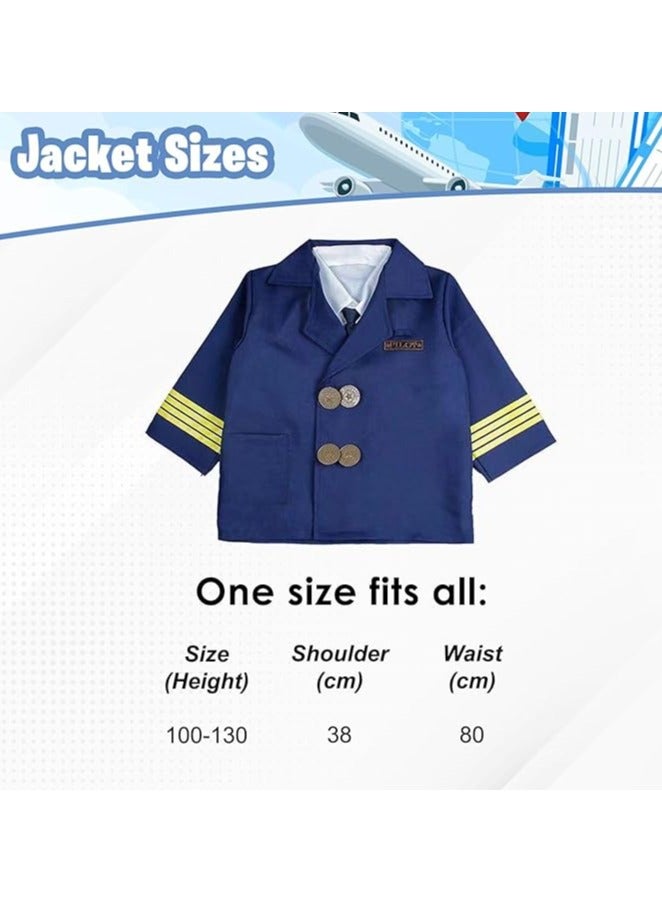 Pilot Costume Fancy Dress for Toddlers Play Gifts for Birthday Boys and Girls - Image 2