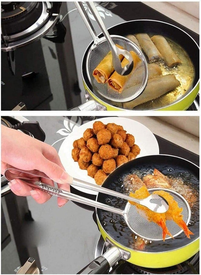 Creative Stainless Steel Fried Food Clip with Filter Spoon and Mesh Strainer for Hot Pots, Multifunctional Kitchen Tools for Chicken Chopsticks, French Fries, Onion Rings - Image 3