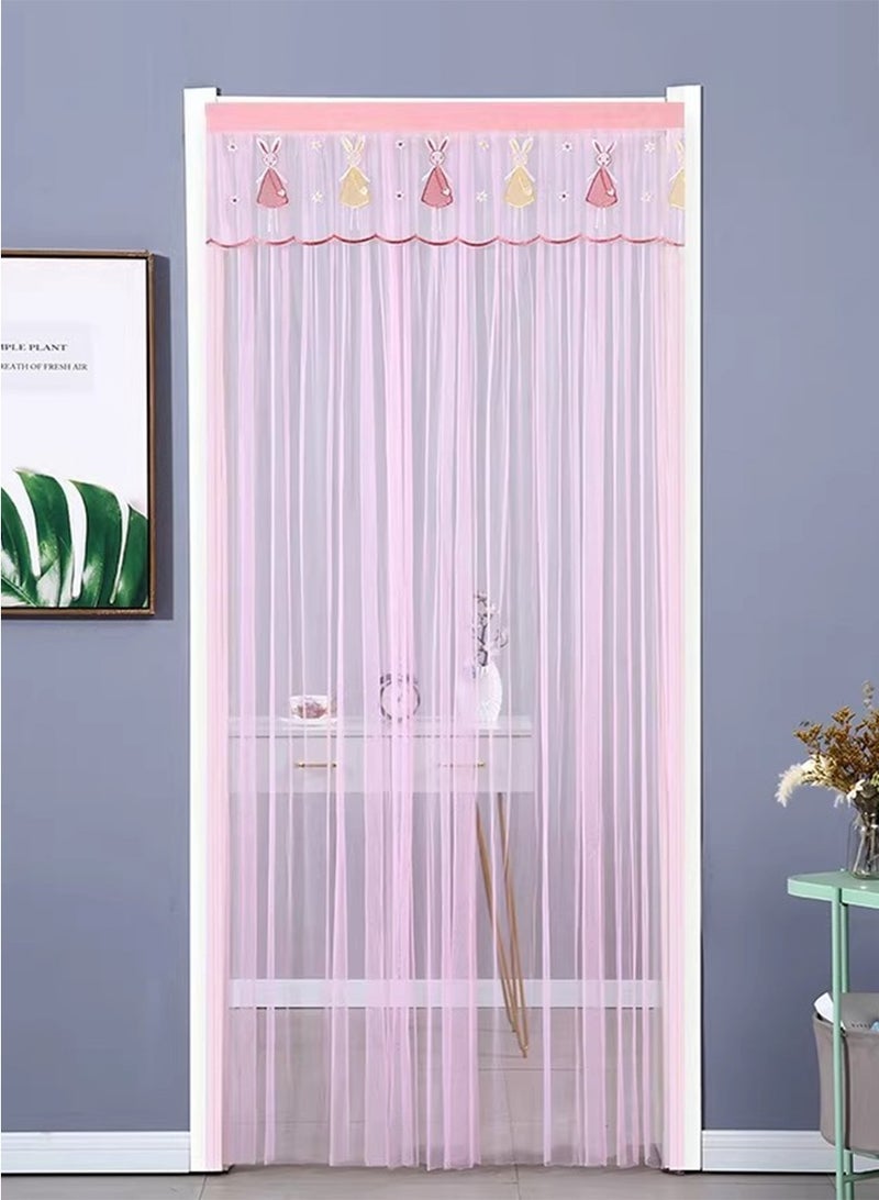 BEIRUI 1m*2m Floral Printing Anti-mosquito Tulle Door Curtain, Decorate Room Door, Block Mosquitoes and Bugs, Good for Home - Image 5