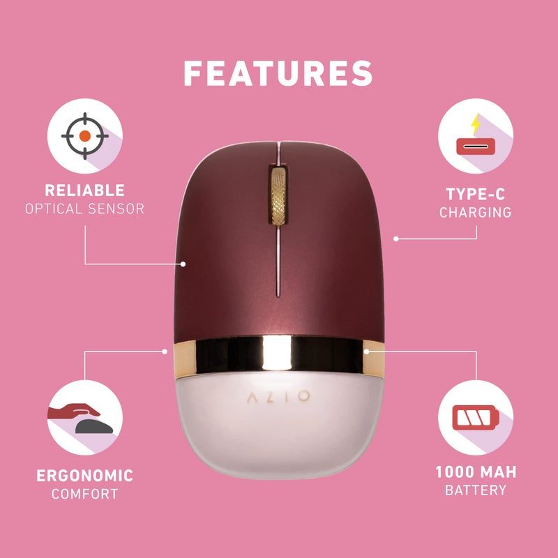 Azio IZO Mouse, Baroque Rose (IM106) - Image 5