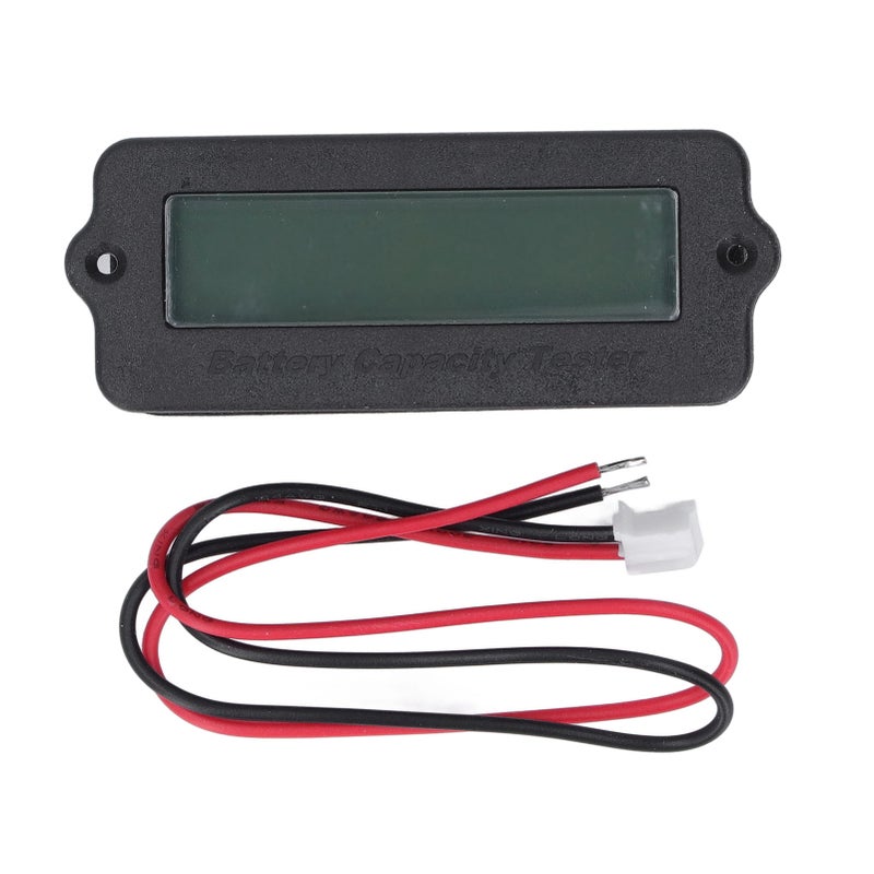 Battery Tester 8-63V Multifunctional Voltage Meter - Compact Reverse Connection Protected Battery Indicator with Waterproof Shell, Backlight Sleep Mode for Lithium Acid Battery Monitoring - Image 1