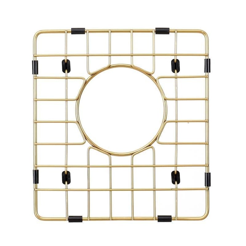Starstar Sinks Protector Matte Gold 304 Stainless Steel Kitchen Sink Bottom Grid Rack 12 L x 11 W - Image 3